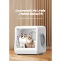 Automatic Pet Hair Drying Box - white cube dryer front view