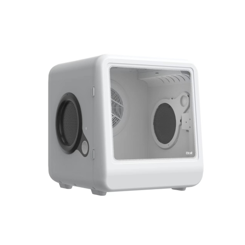 Pet dryer box lifestyle shot in home setting