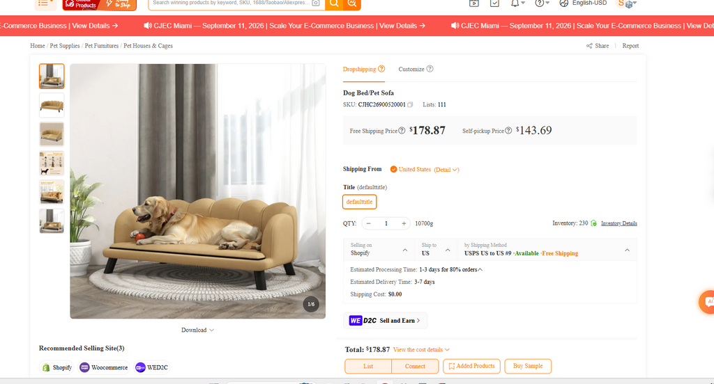 Luxury Tufted Dog Bed Pet Sofa - Labrador lounging on beige tufted sofa