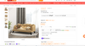 Luxury Tufted Dog Bed Pet Sofa - Labrador lounging on beige tufted sofa